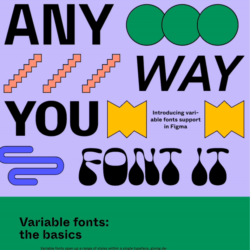 Variable fonts support in Figma