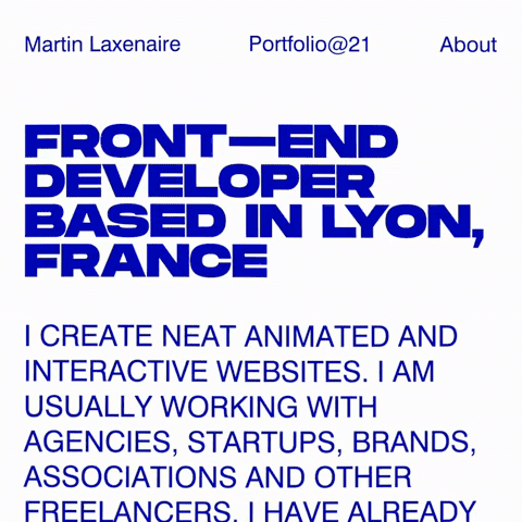 Martin Laxenaire | Creative front-end developer