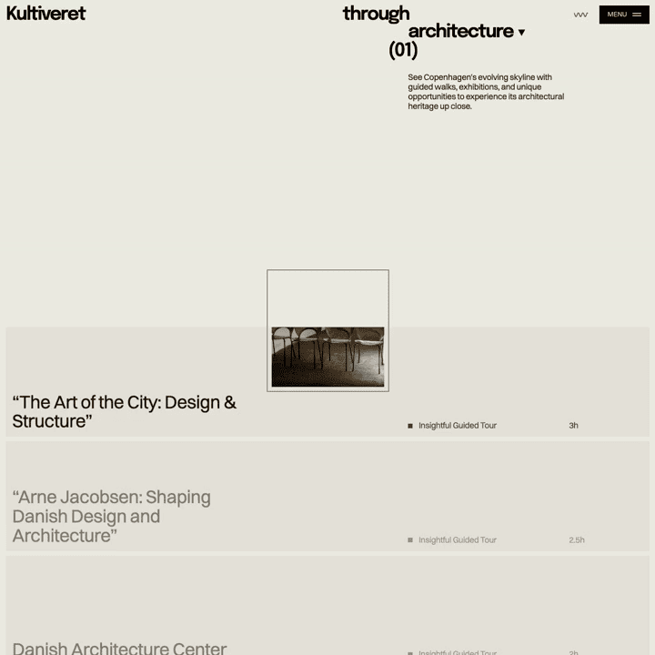Architecture tours by Kultiveret