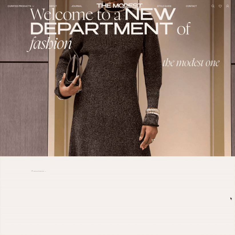The Modest Department