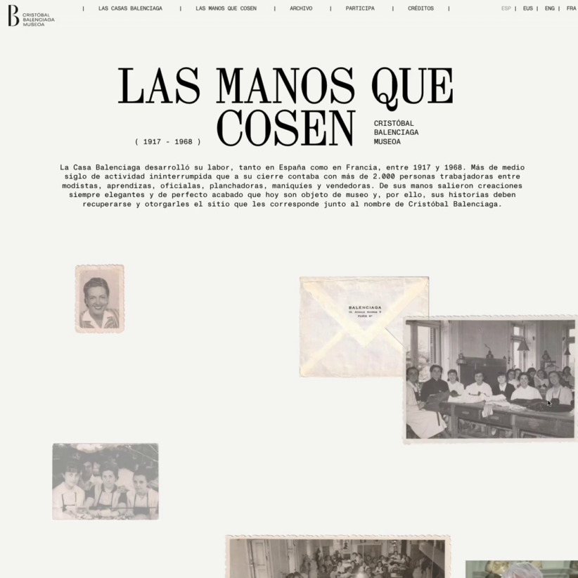Las manos que cosen