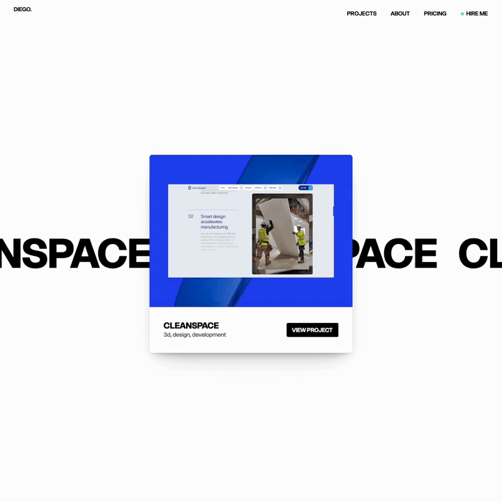 Diego – Brand Designer & Webflow Developer.