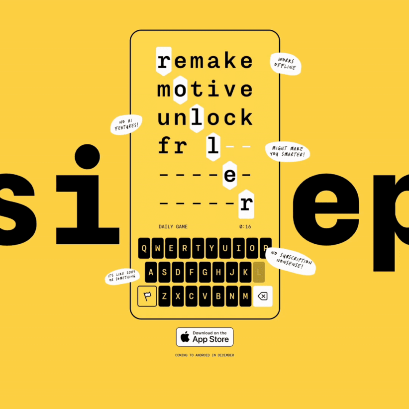 Sixtep – A simple word game.