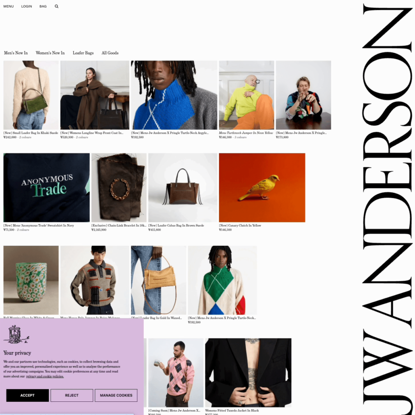 JW Anderson Official Site