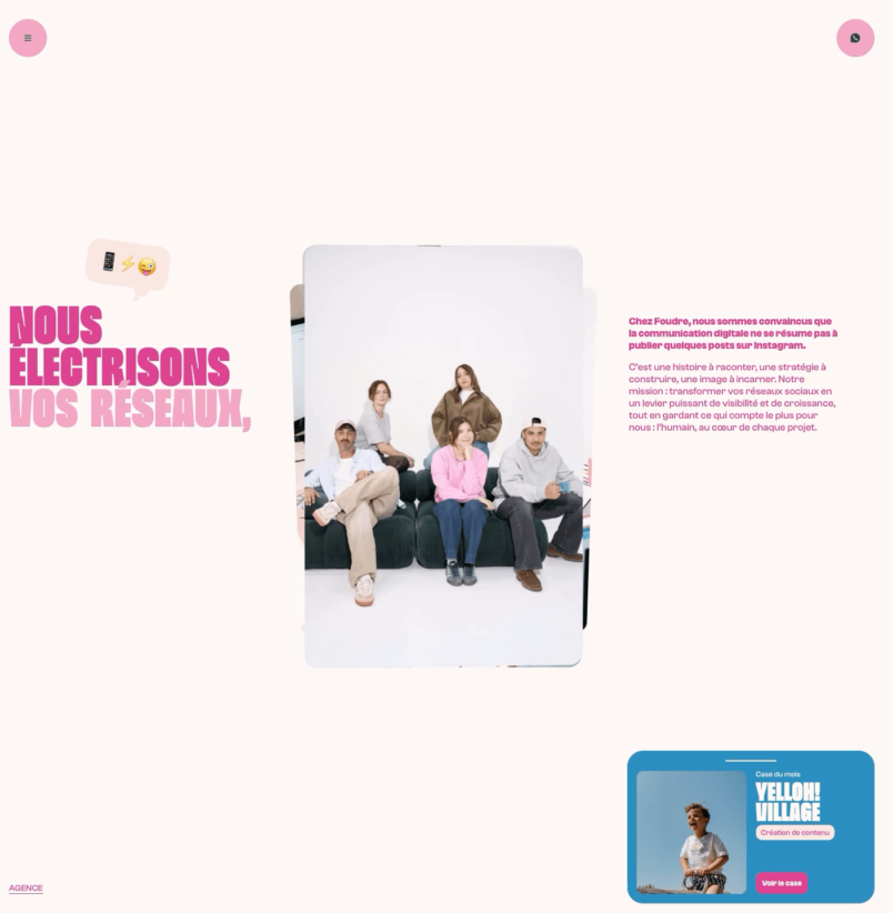 Agence social media — Agence Foudre