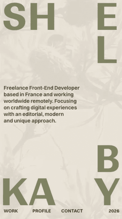 Shelby Kay • Freelance Front-End Developer