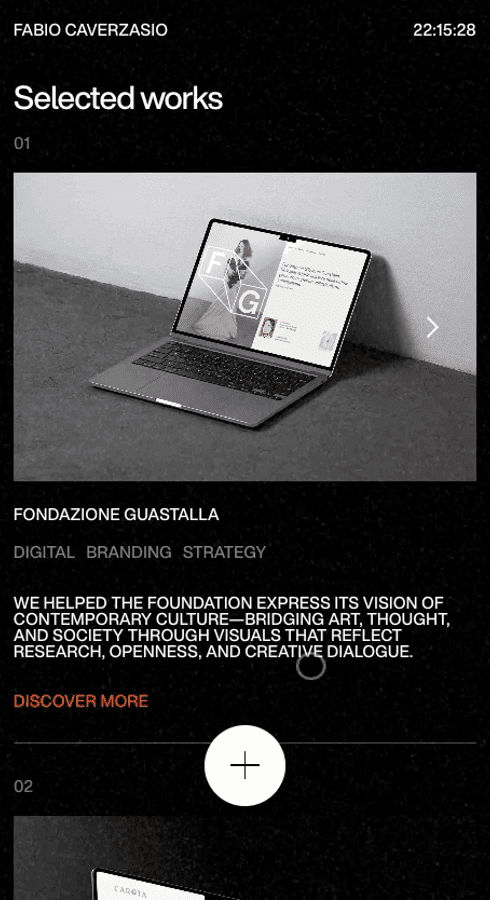 Fabio Caverzasio • Selected Projects & Digital Branding