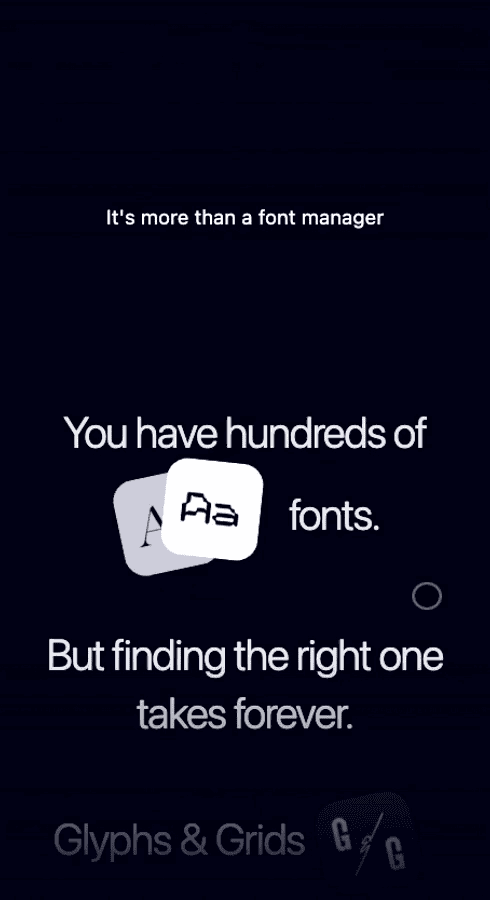 Glyphs & Grids — Font Manager for macOS