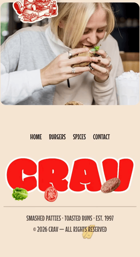 CRAV | Artisan Smashed Burgers